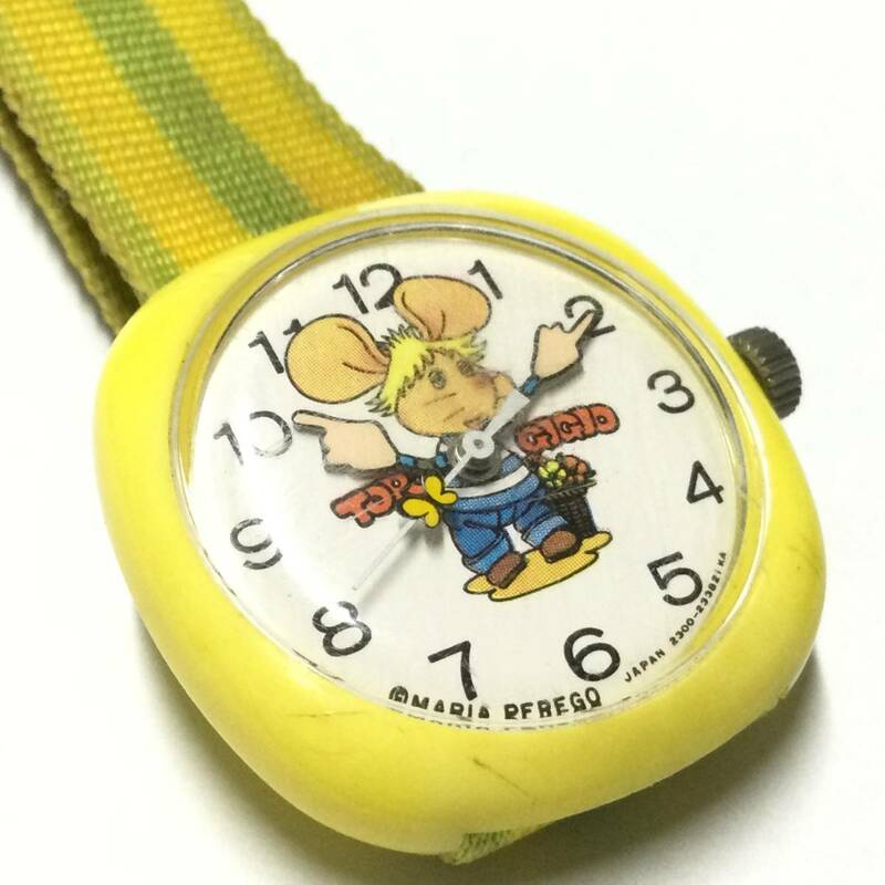 【昭和レトロ・希少ビンテージ】当時物 シチズン 手巻き トッポジージョ 腕時計 ジャンク品