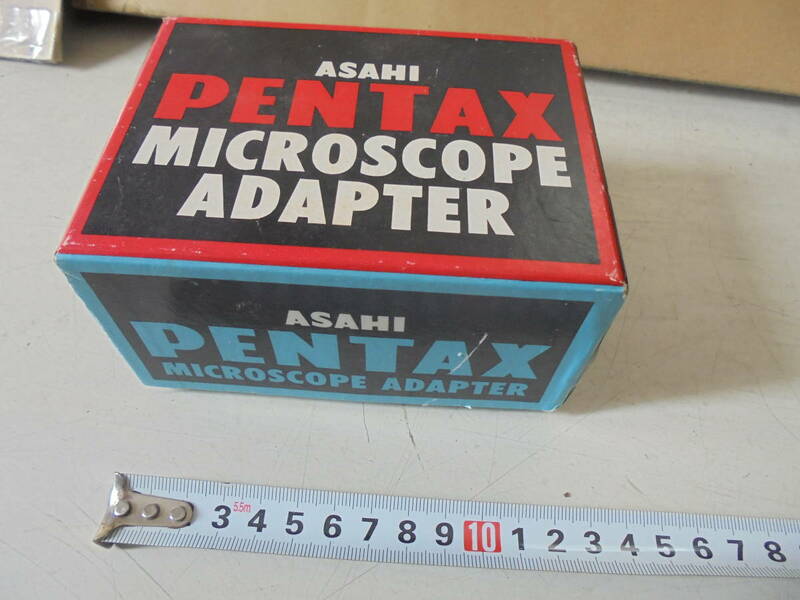 4CMa85☆　☆ASAHI　PENTAX　MICROSCOPE　ADAPTER　元箱付　説明書付　未使用？　レトロ　旧家蔵出し