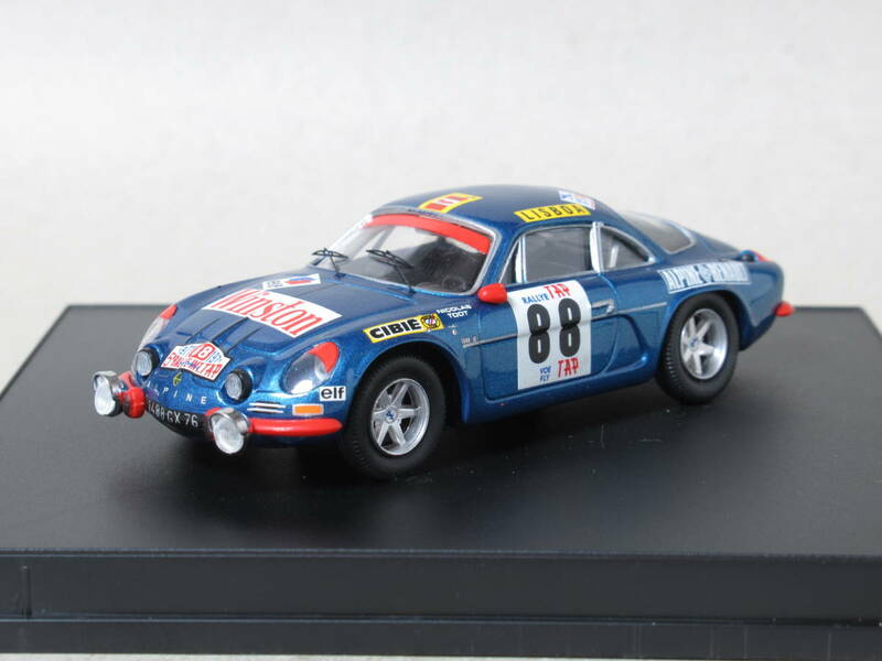 1/43 アルピーヌルノー A110 1600 S #88 J.P.ニコラス ポルトガルラリー 1971 Winner