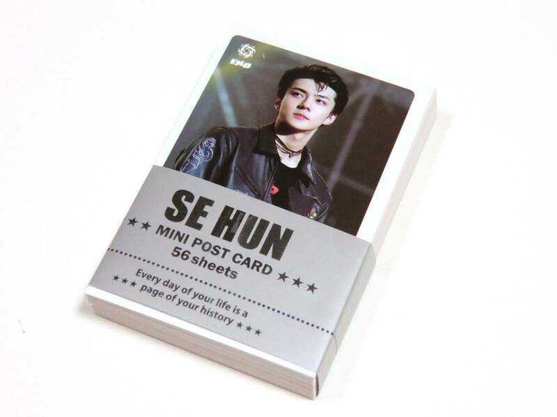 送無) EXO/エクソ SEHUN セフン★ポラロイド風 ミニカード 56枚セット 新品