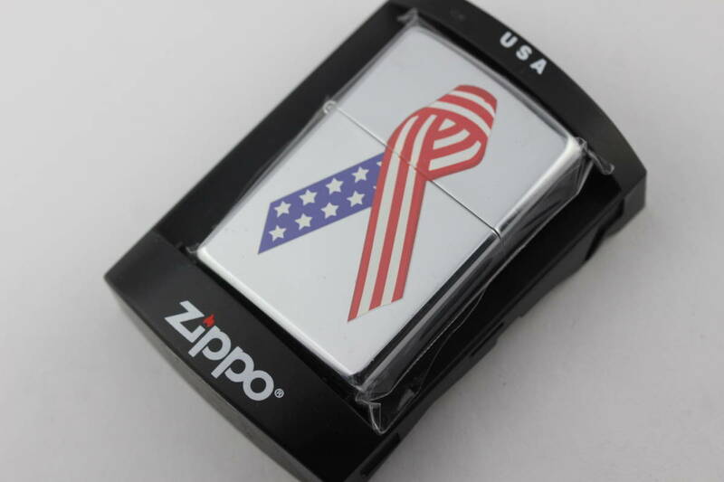 未使用品 Zippo 星条旗 リボン 2003年 ジッポー ライター