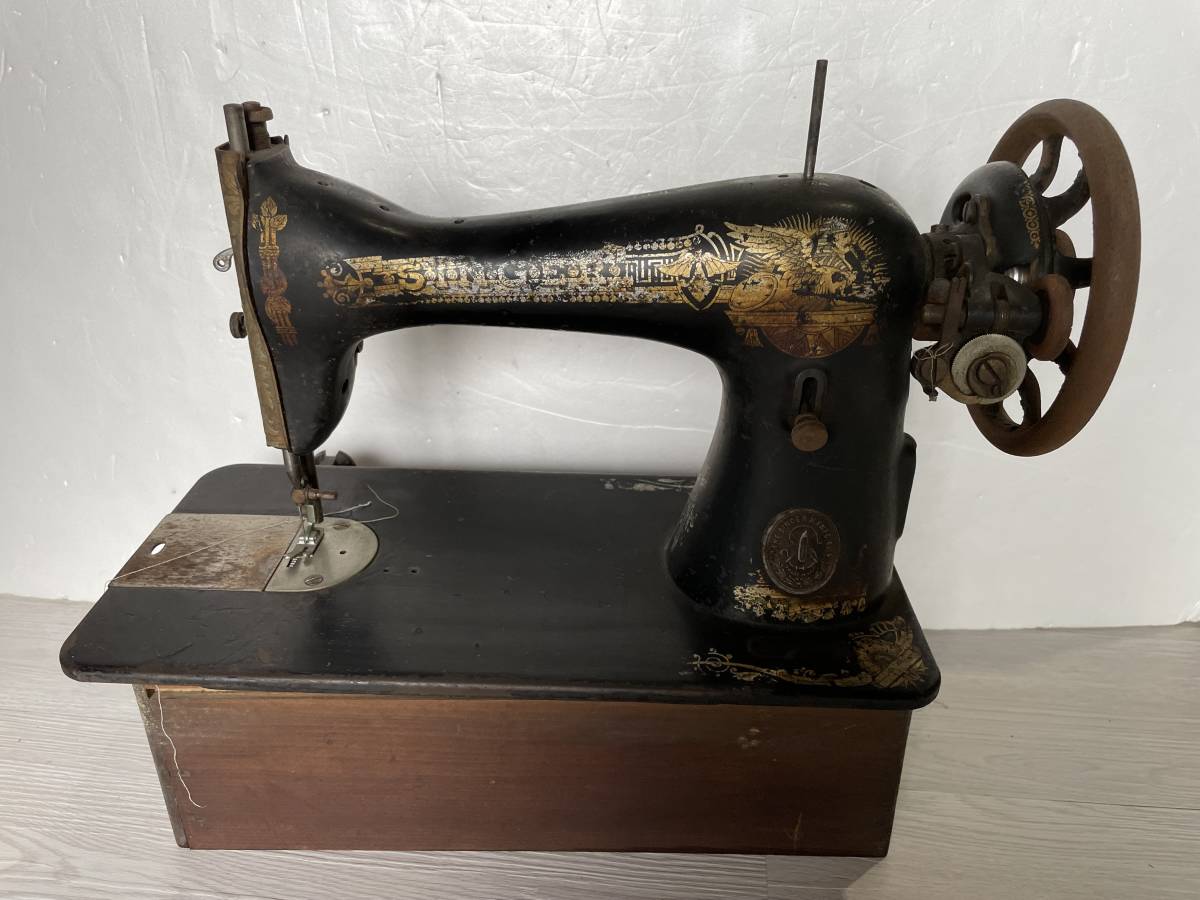 レトロ アンティーク SINGER シンガー足踏みミシン 本体 のみ 