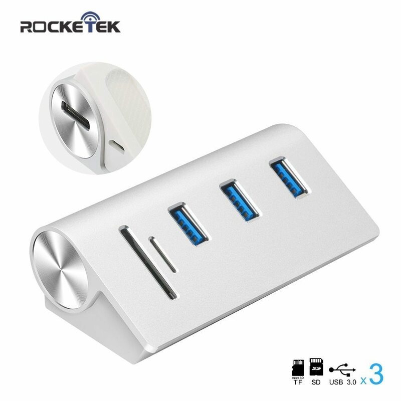 USBハブ Rocketek 3ポート USB3.0 SD/TFカードリーダー マルチハブ 多機能 imac macbook air pc アクセサリー