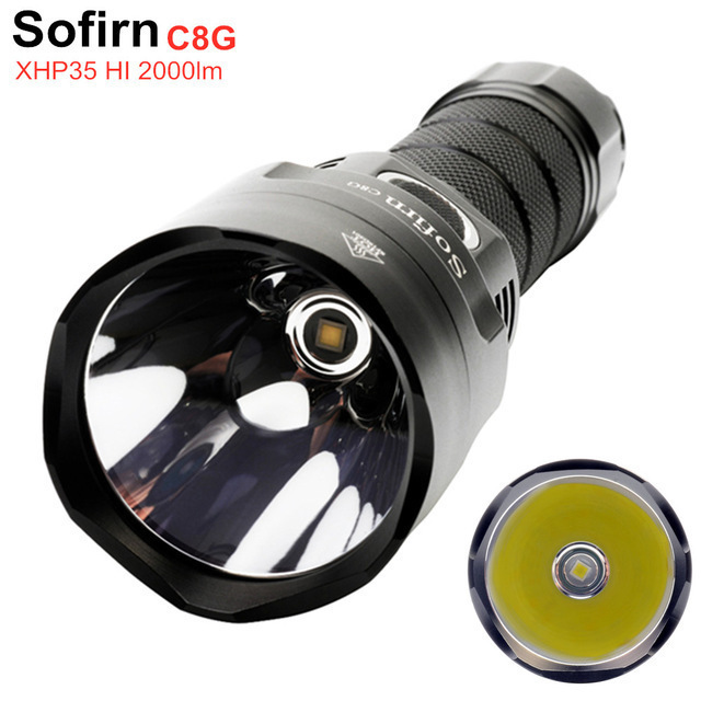 SOFIRN C8G 強力 21700 LED 懐中電灯 CREE XHP35 ハイ 2000LM 18650 トーチ USB充電器付