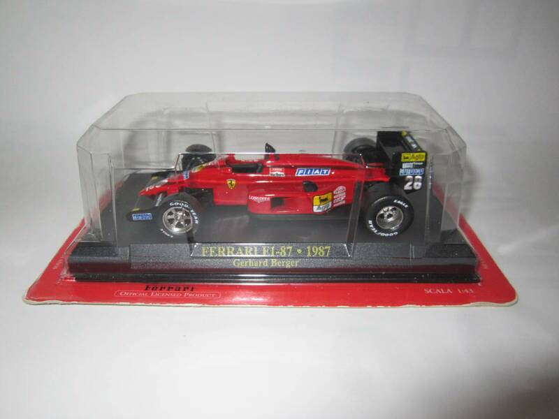 即決　イクソ製 アシェット フェラーリF1コレクション 1/43 フェラーリ F1-87 1987年 №28 ゲルハルト・ベルガー車 マルボロ仕様