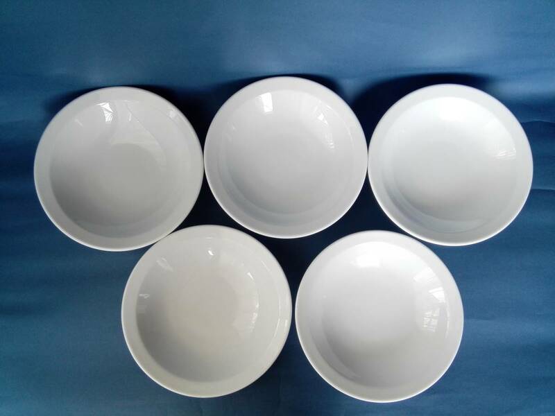 中華皿　　皿　　業務用　　径約２１㎝　　５客