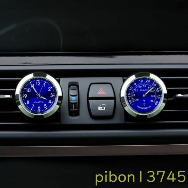 G1465：ルミナス オートゲージ ミニカー エアベント クォーツ時計 クリップ付き オートエア アウトレット カーアクセサリー スタイリング