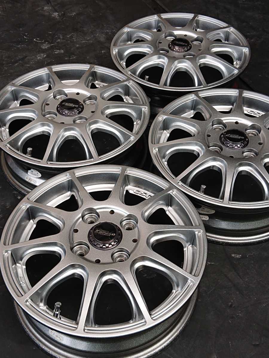 CROSS SPEED PREMIUM10 13×4J+43 4H-100 X-SPEED HOT STUFF クロススピード プレミアム ホットスタッフ アルミホイール タント ワゴンR