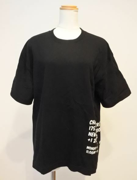 CHARI&CO チャリアンドコー Tシャツ 半袖 Fサイズ ブラック ロゴ ondrmi a201h0605