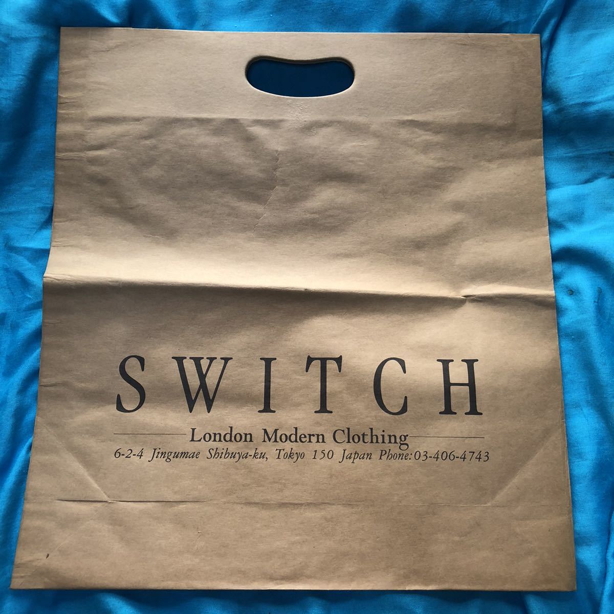 ヴィンテージ80's 原宿表参道「SWITCH」-London Modern Clothing-ショップバッグ　モッズ御用達