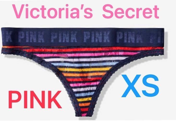 【送料無料】10新品■ヴィクトリアシークレット ピンク Victoria's Secret PINK レース Tバック ショーツ XS (日本サイズ XS～S位) 正規1