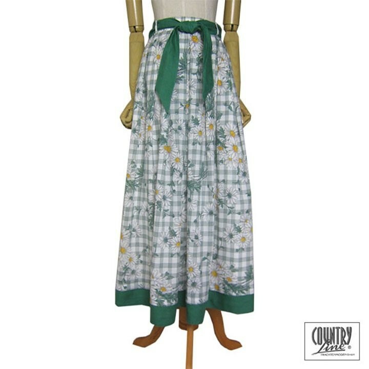 COUNTRY Line 花柄 カントリー スカート チロルスカート レディース 約w66.0cm ヨーロッパ 古着 民族衣装 フラワー