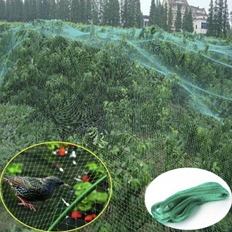 ネット 鳥よけネット グリーン 4m×10m 畑 バードネット 長さカット 可能 防鳥ネット カラス対策 からすよけ ゴミネット 家庭菜園ネット