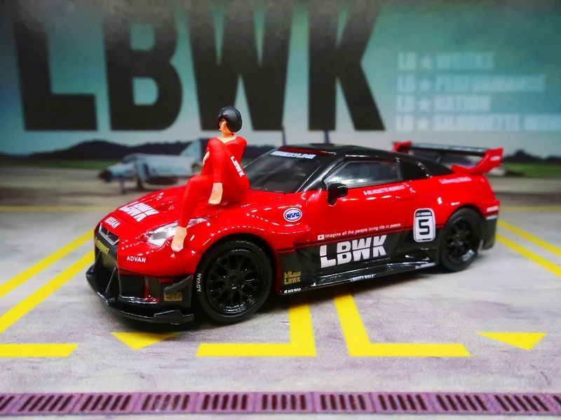 爆レア★ラスト１個★LBWK 日産 スカイライン GT-R R35 LB Works Liberty Walk Zero Fighter 自由に歩く！ LBセクシー姉ちゃんフィギュア付