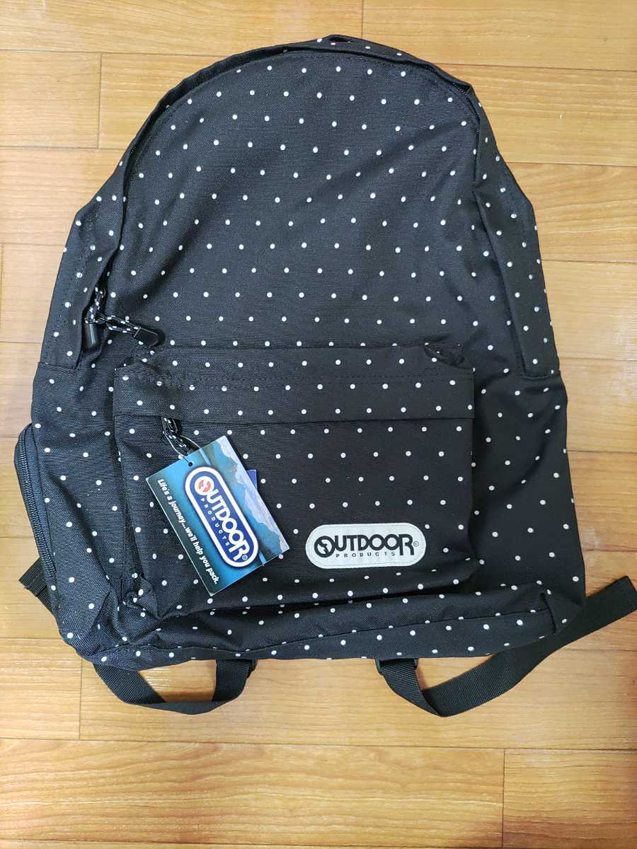 Y746: OUTDOOR PRODUCTS リュック タグ付き ブラック　新品未使用