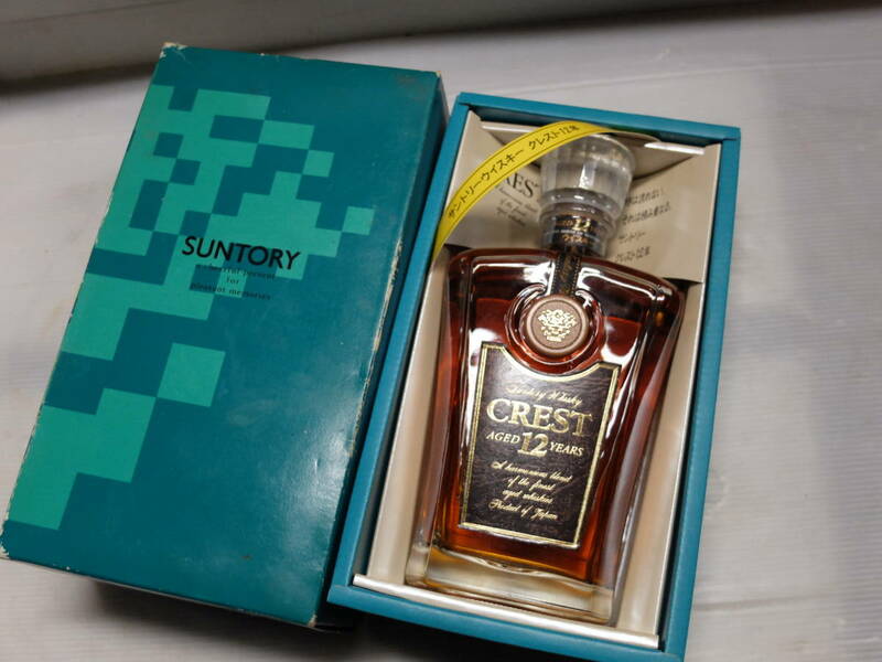 ★☆SUNTORY CREST クレスト 12年　箱付き 古酒 WHISKY☆★