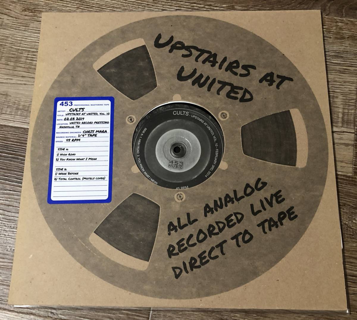 12inch【Indie Rock】Cults / Upstairs At United, Vol. 10【453 Music 453-1971・Record Store Day 2014】