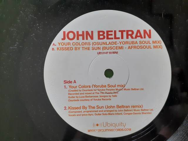 John Beltran - Your Colors ★傑！12” c*si