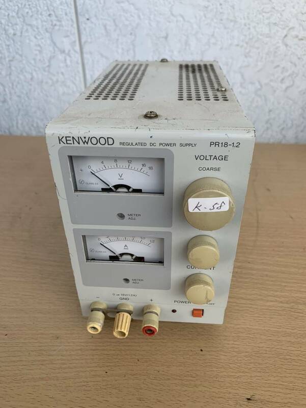 【KENWOOD ケンウッド】regulated dc power supply (PR18-1.2) DC電源 直流安定化電源 ジャンク品