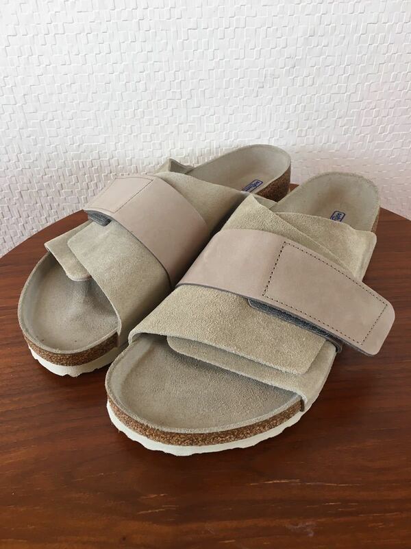 40（26.0cm）｜BIRKENSTOCK ビルケンシュトック KYOTO 京都 G.トープ 1019205 レギュラー幅 SFB ベロア サンダル (新品)(正規品)(即決)