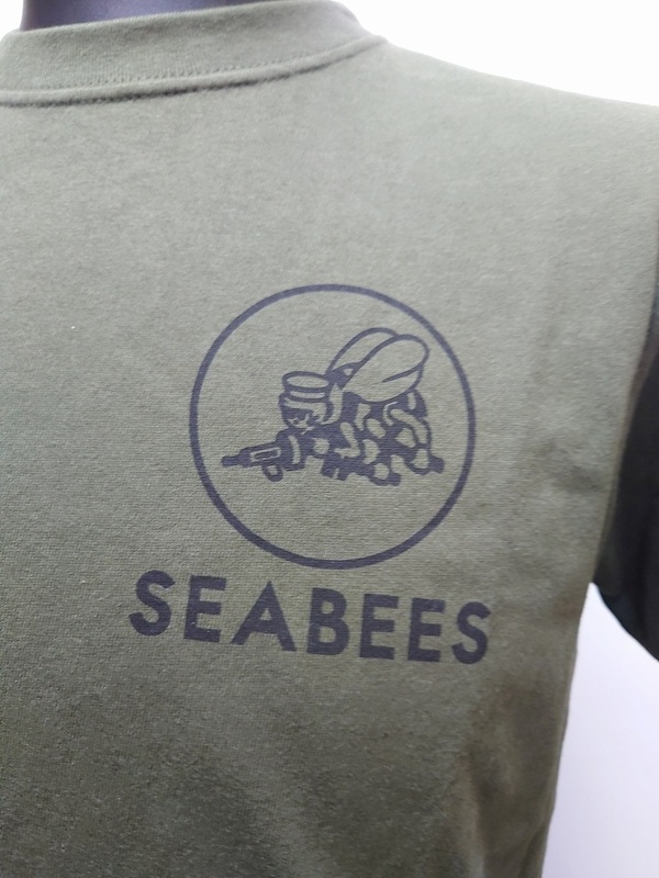 SEABEES プリント　ヘビーTシャツ　7.4オンス ！