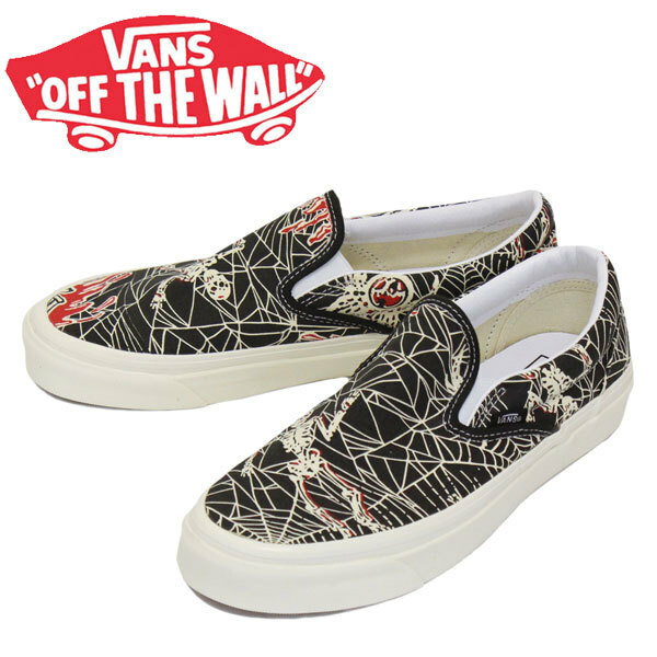 28cm● ヴァンズ VANS クラシック スリッポン スニーカー メンズ バンズ CLASSIC SLIP-ON 98 DX ブラック 黒 VN0A3JEX1JJ