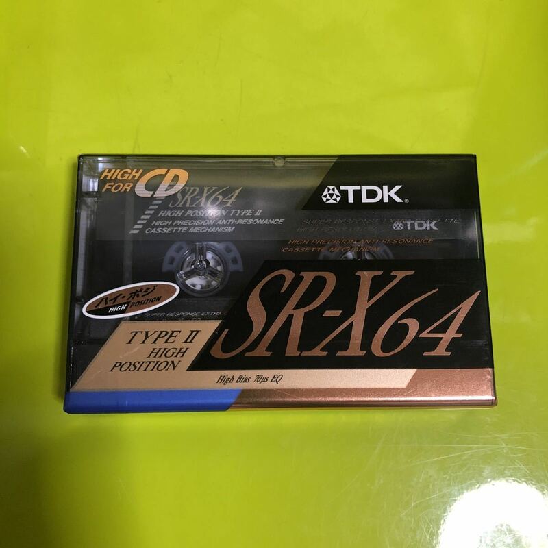 TDK ハイポジ SR-X 64分 未開封未使用品　カセットテープ