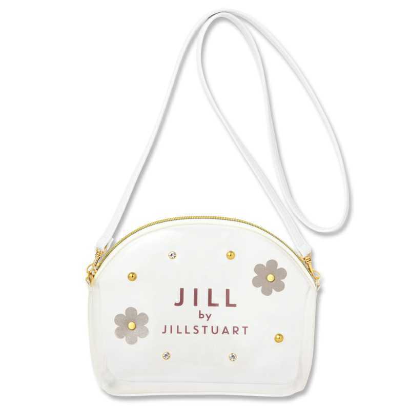 送料無料☆匿名配送☆JILL by JILLSTUART 2WAYクリアバッグ　2WAY CLEAR BAG BOOK　ショルダーバッグ　白　ホワイト　花 スケルトン p