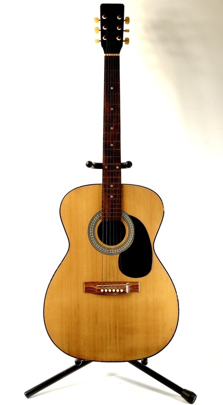 1960〜1970年代 昭和ビンテージ YOURS GUITAR社製 DANIEL アコースティックギター フォークギター 楽器 経年の味わい感が素敵です! HKS
