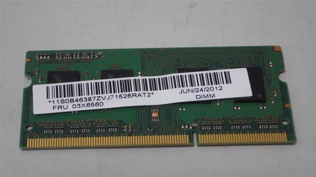 ★☆★USED☆★☆Lenovo純正 2GBメモリ PC3L-12800対応 DDR3 SDRAM ThinkPad X230標準装着品