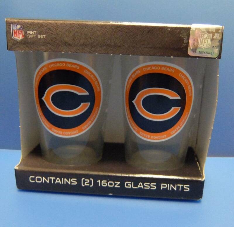 新品　NFL CHICAGO BEARS グラスセット　USA製　シカゴ　ベアーズ