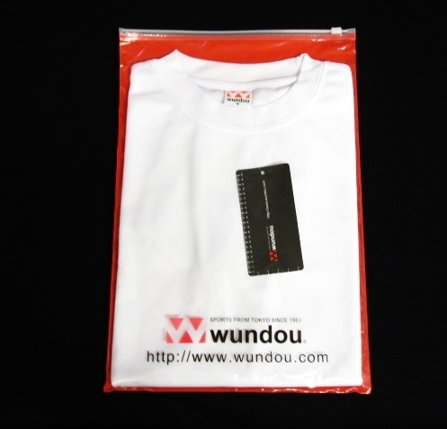未使用 半袖ドライ Tシャツ WUNDOU （ウンドウ） 白 ホワイト Sサイズ 男女兼用 ジョギング