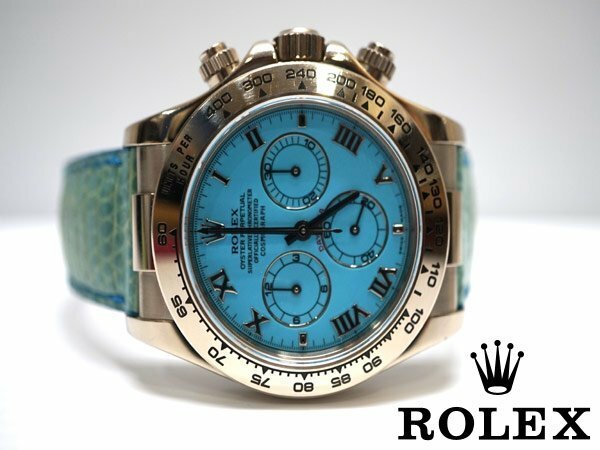 美品 ロレックス　116519　デイトナビーチ　ターコイズ WG 時計