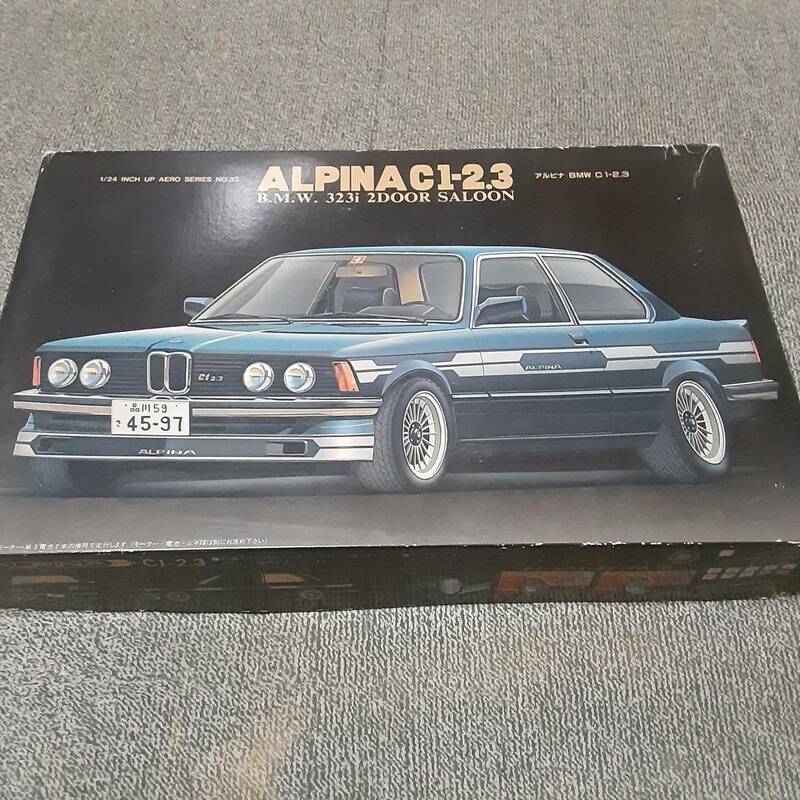 当時箱 [旧フジミ] 1/24 E21 BMW 323i アルピナ ALPINA C1-2.3 2ドアサルーン 未開封 箱ダメージあり インチアップエアロ モーターライズ