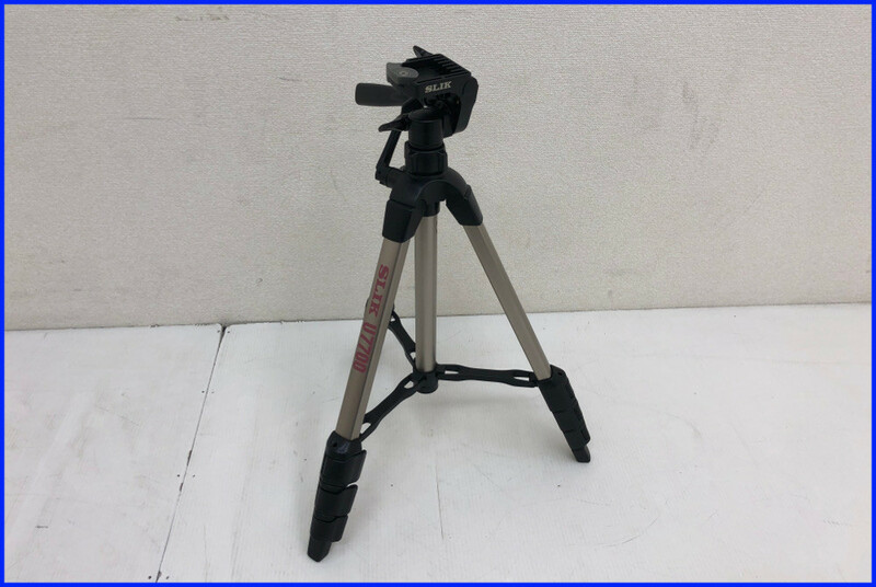 美品 SLIK スリック カメラ用三脚【U7700】全高1450mm ソフトケース付き