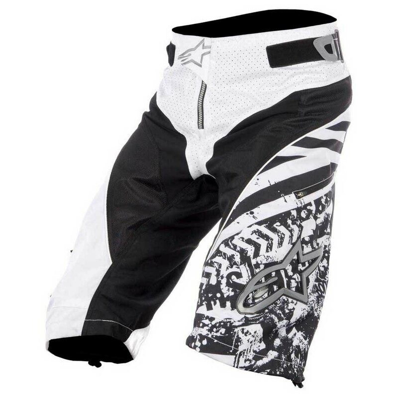 [Alpinestars] アルパインスターズ　グラビティショーツ（MTB用フリーライドショートパンツ）White/Black Lサイズ 34インチ Gravity Shorts