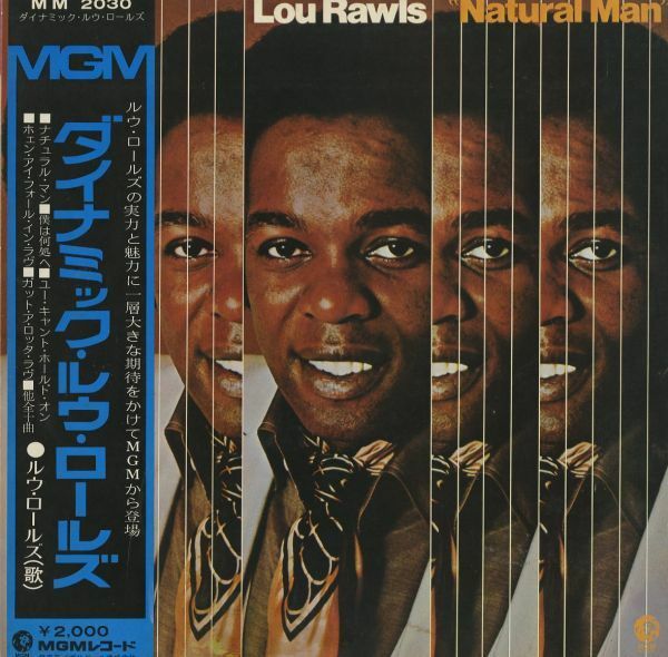 国内盤LP！帯付き！Lou Rawls / Natural Man 71年【MGM / MM 2030】タイトル曲が Gil Scott Heron を思わせる名曲 Beatles カヴァー