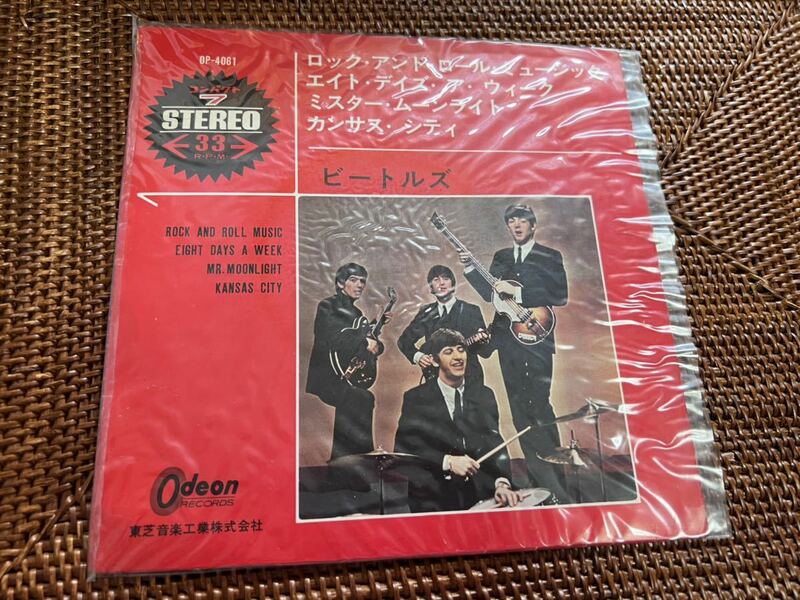 ◆ EP ロック・アンド・ロール・ミュージック　ビートルズ　OP-4061 ODEON 国内黒盤 レコード◆A-2979