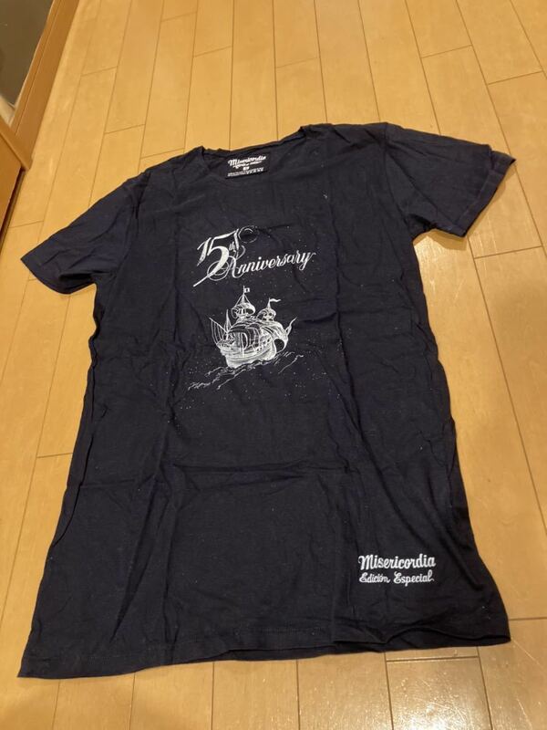 Misericordia 15th Anniversary ペルー製　Tシャツ 紺色　ネイビー　Mサイズ（株）ルドーム