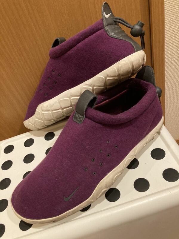 ナイキ ラボ　エアモック　テックフリース　NIKE LAB AIRMOC TECH fleece MULBERRYカラー　26センチ