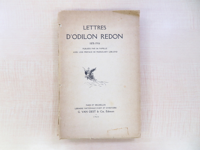 オディロン・ルドン オリジナル銅版画3枚入『Lettres d'Odilon Redon』限定110部 1923年G. Van Oest & Cie（パリ）刊