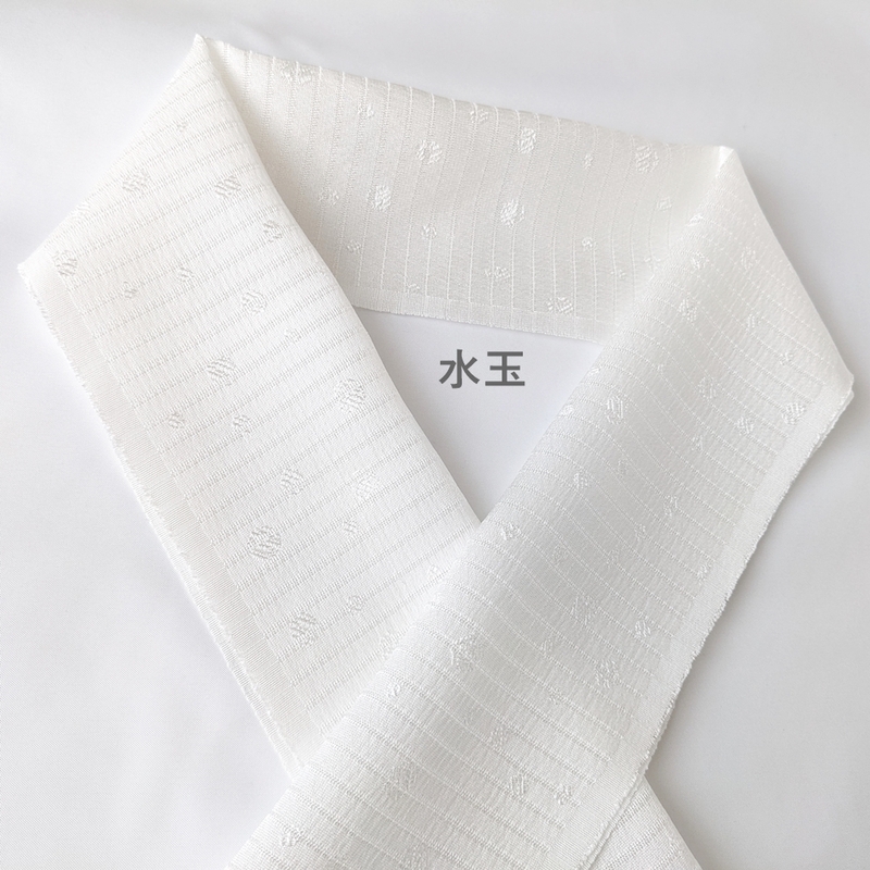 洗える絹半衿　紋絽　　ウォッシャブル　ドット・水玉【衿秀　和想庵】　日本製
