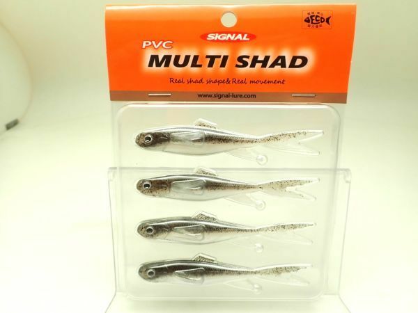 マルチシャッド 4インチ PVC / 02パールワカサギ MULTI SHAD シグナル drt2206 /p1