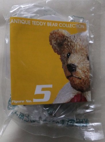 アンティーク　テディベア　コレクション　５　スキーベア　 白台座 　新品