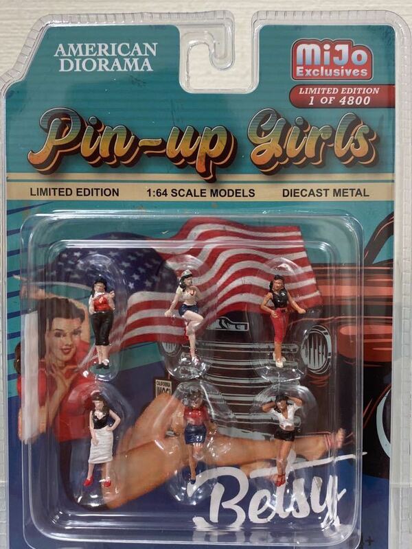 アメリカン ジオラマ AMERICAN DIORAMA ●Mijo限定 1/64 SCALE FIGURES PIN-UP GIRLS ピンアップ ガールズ