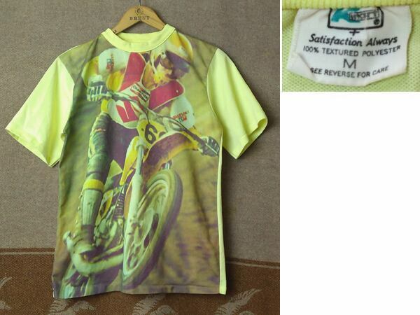 フォトプリント 【モトクロス】 70s Motocross Photo Print T-Shirt / 70年代 Tシャツ BELL チャンピオン SUZUKI バイク ビンテージ 60s80s