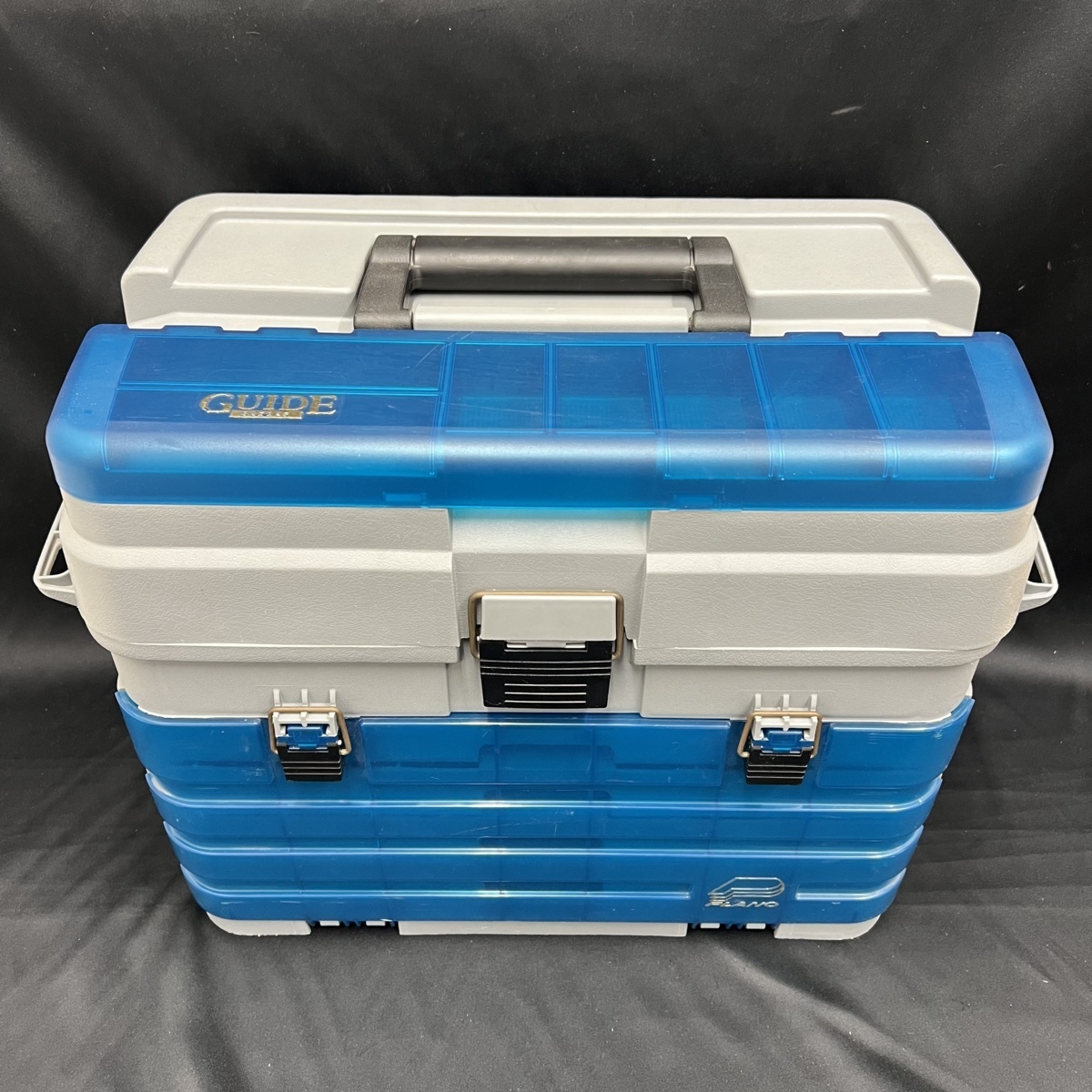 ★GUIDE series タックルボックス ルアー ワーム ハリス などの大量セット 中古品★