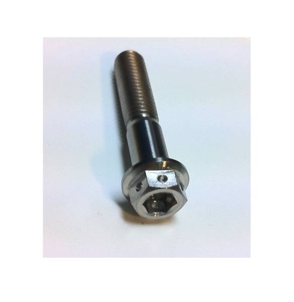 _64チタン合金 フランジ ボルトM6x40小頭φ12 /Ti-6AL-4V GR5チタンボルト　デュアルドライブ　ワイヤリングボルト 8mmソケット