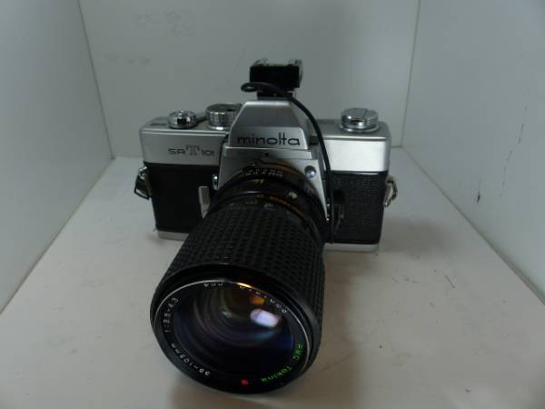 ミノルタ　SRT101+トキナ35－105㎜F3.5-4.3　　ジャンク