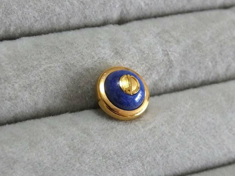 アルフレッド・ダンヒル ラピス タイタック Alfred Dunhill lapis lazuli Titac pin Tie pin ピンバッジ